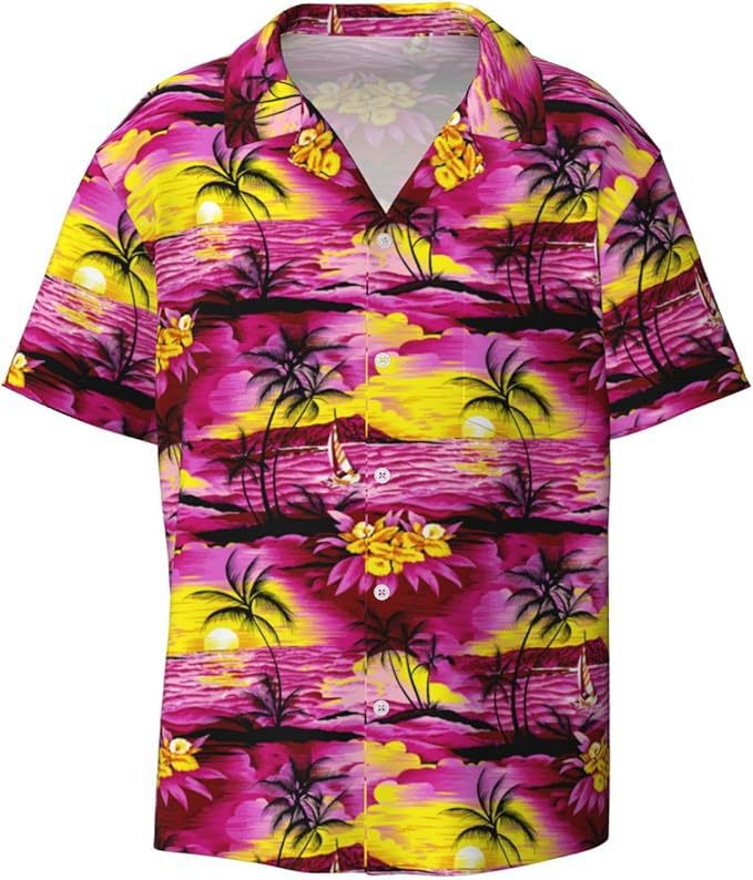 Camisa casual de manga corta para hombre, combinable con todo