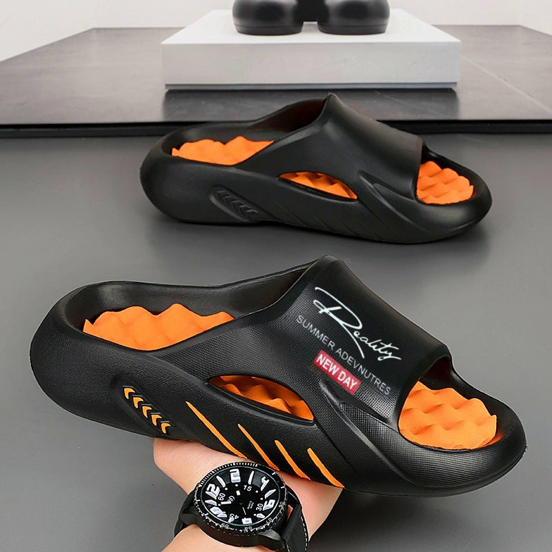 Pantuflas de masaje para pies para hombre, antideslizantes y desodorizantes