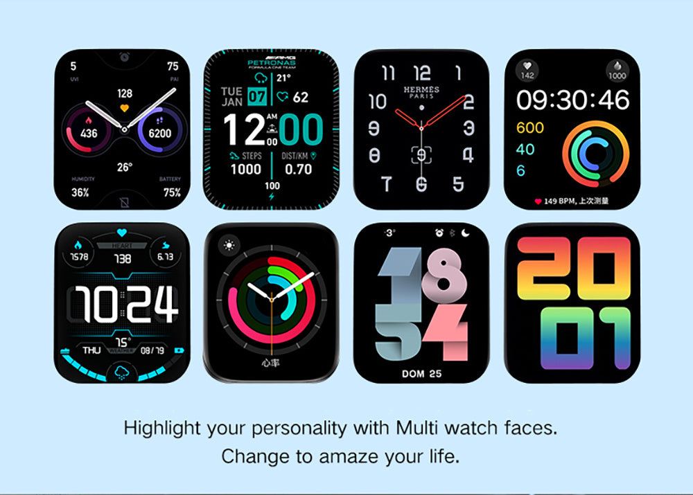 Smartklocka med stor 2,0-tums skärm, utvecklad för underhåll och mobil användning direkt från handen.