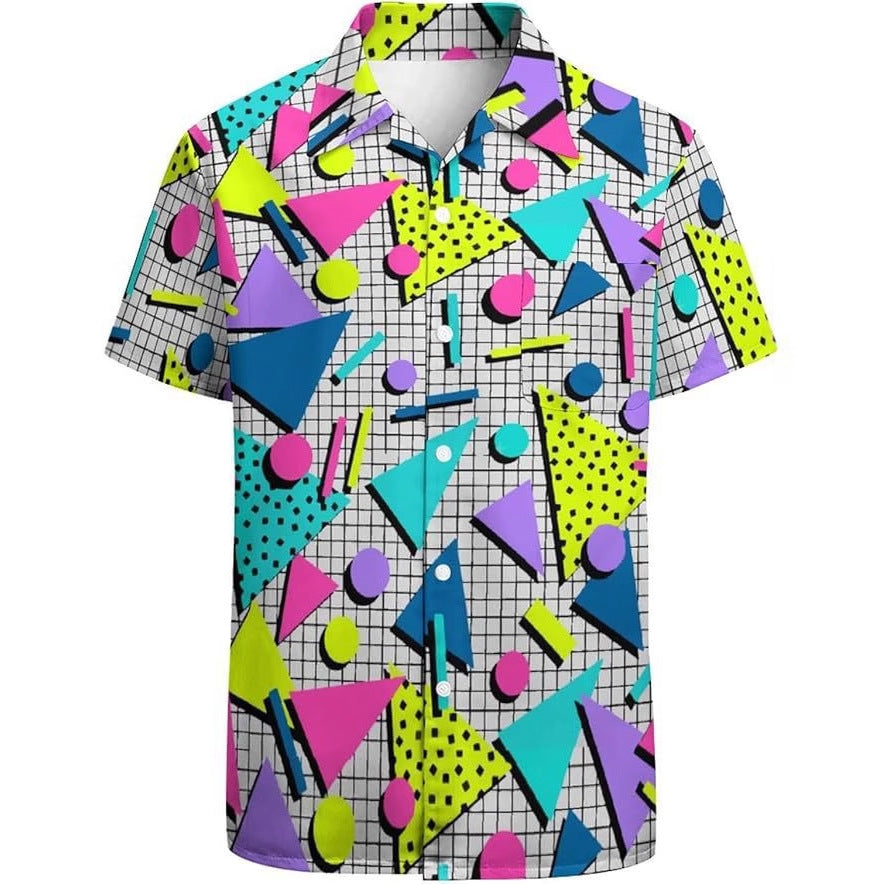 Camisa casual de manga corta para hombre, combinable con todo