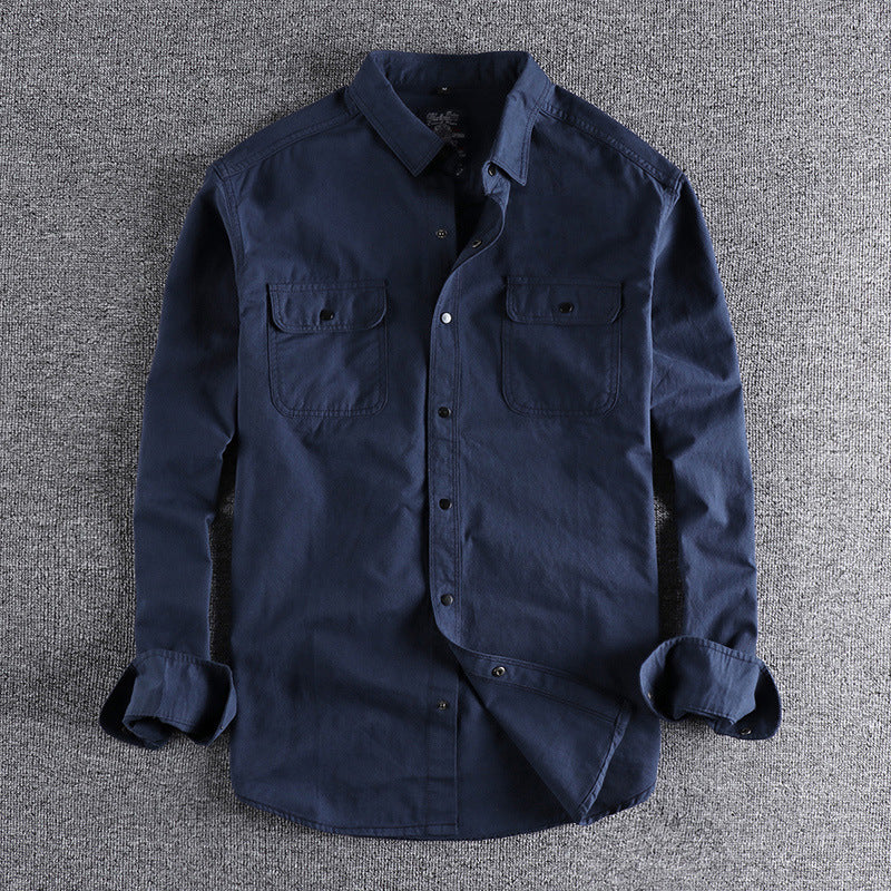 Camisa casual vintage para hombre