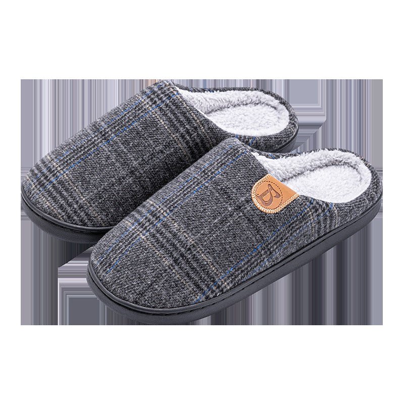 Chinelos de Algodão Masculinos Inverno Para Casa Internos