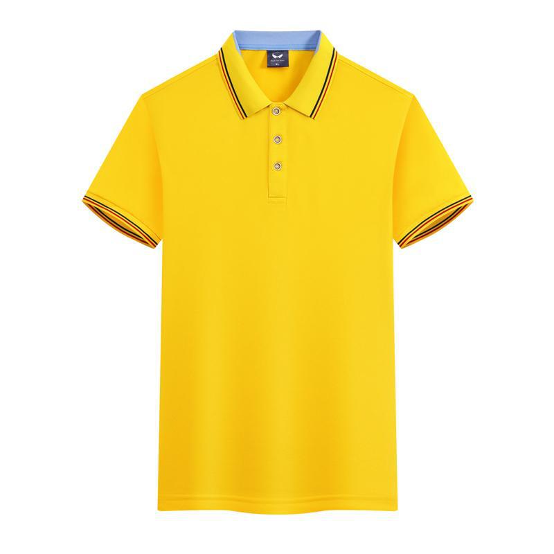 Work Clothes Ice Silk Quick-drying 240g Color Matching Polo Shirt