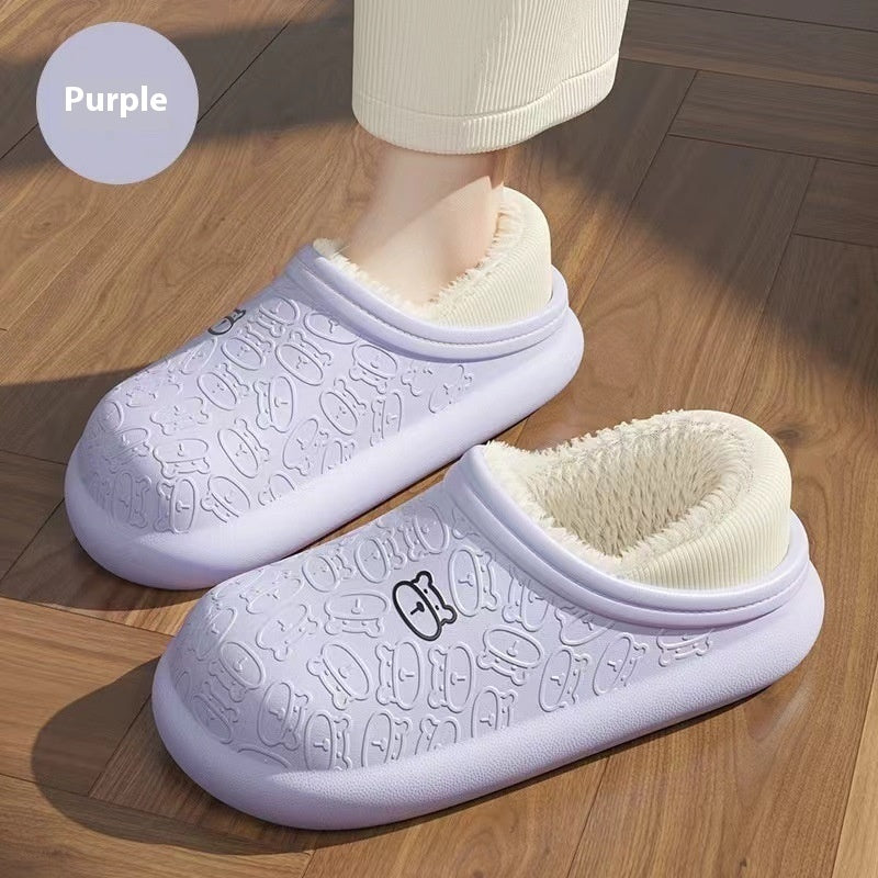 Pantuflas de Algodón para Mujer para Interior, Otoño e Invierno