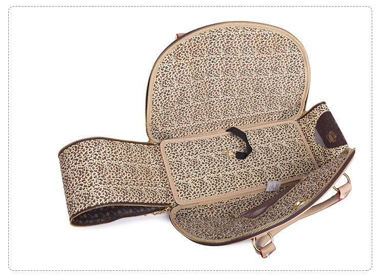 Praktisk husdjursväska i PU-läder – lätt och bekväm