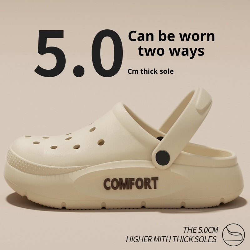 Zapatos Perforados Para Hombre Para Verano Y Uso Al Aire Libre Con Sensación Acolchada Al Caminar