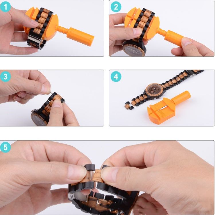 Träklocka med graverad logotyp