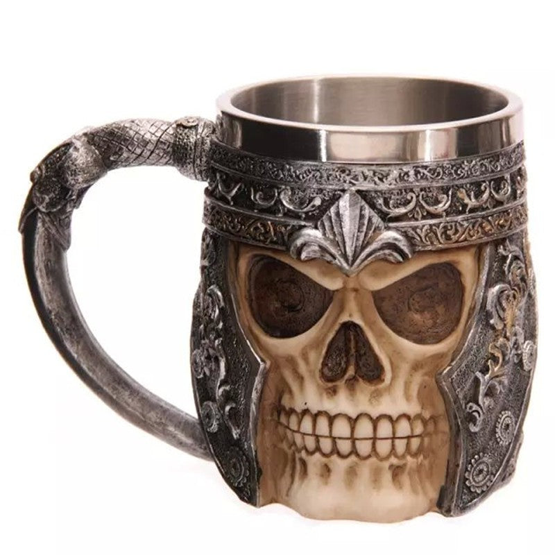 Tazas de café con calavera 3D de 400 ml
