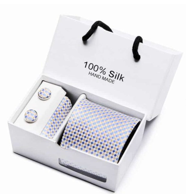 Men's gift box 5-piece suit business formal wedding tie