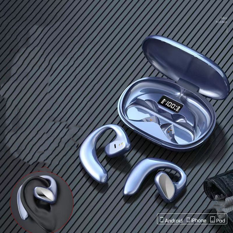 TWS Sportledningshörlurar Bluetooth-headset Extern benledningseffektdisplay