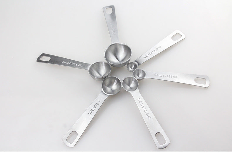 Cucharas medidoras de condimentos de cocina de acero inoxidable
