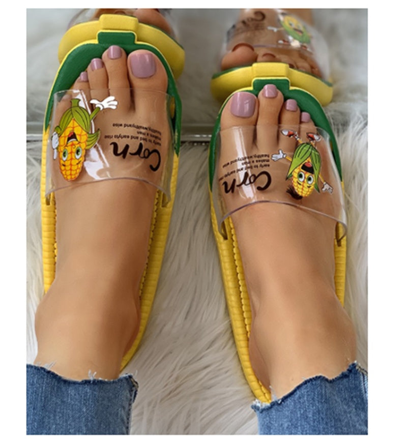 Hogar Hogar Zapatillas de baño antideslizantes con fruta para mujer, bonitas