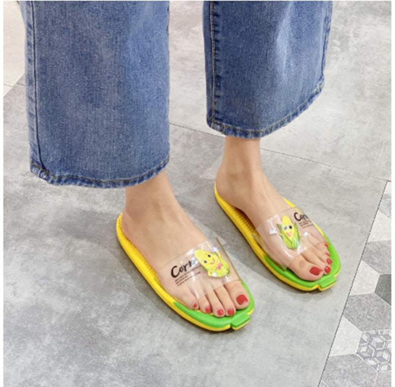 Hogar Hogar Zapatillas de baño antideslizantes con fruta para mujer, bonitas