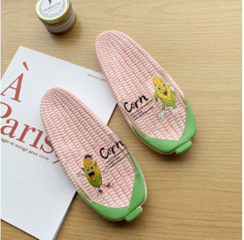 Hogar Hogar Zapatillas de baño antideslizantes con fruta para mujer, bonitas