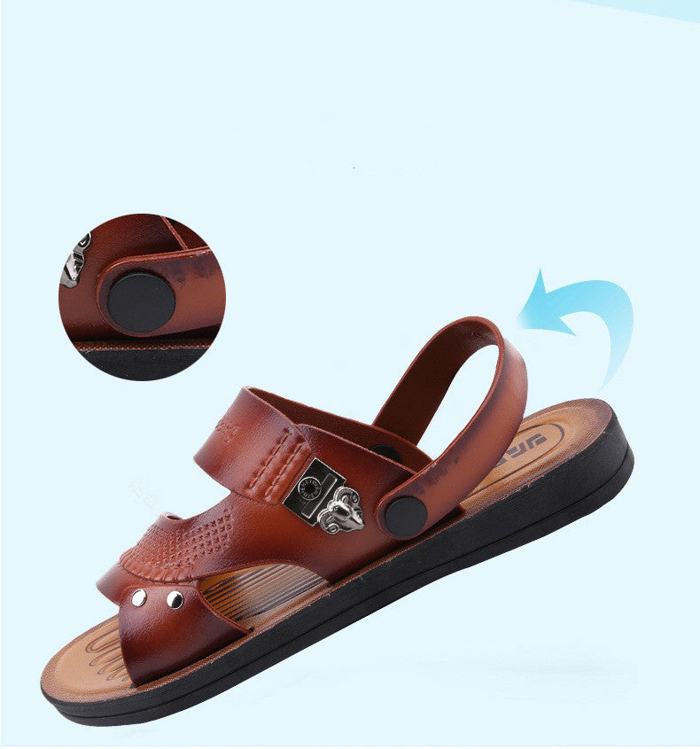 Outdoor Men’s Casual Rubber Beach Flip-Flops