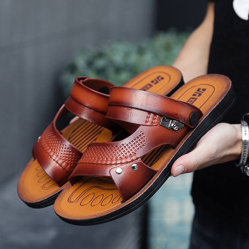 Outdoor Men’s Casual Rubber Beach Flip-Flops