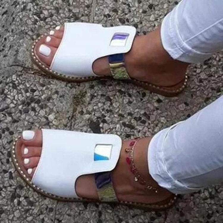 Sandalias planas y chanclas antideslizantes para mujer