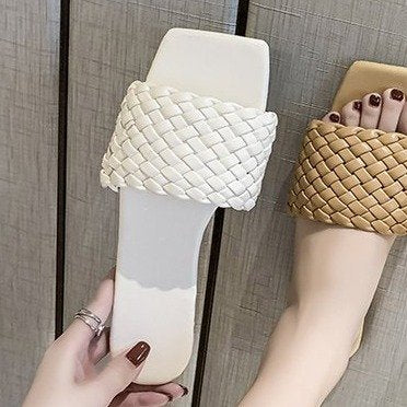 Sommer Ny Stil Vevde Store Tøfler Mote Utenrikshandel Ord Strand Sko Kvinner