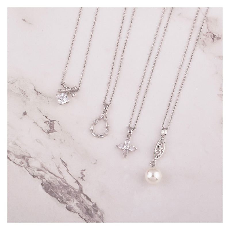 Damklocka Presentset med Halsband och Örhängen