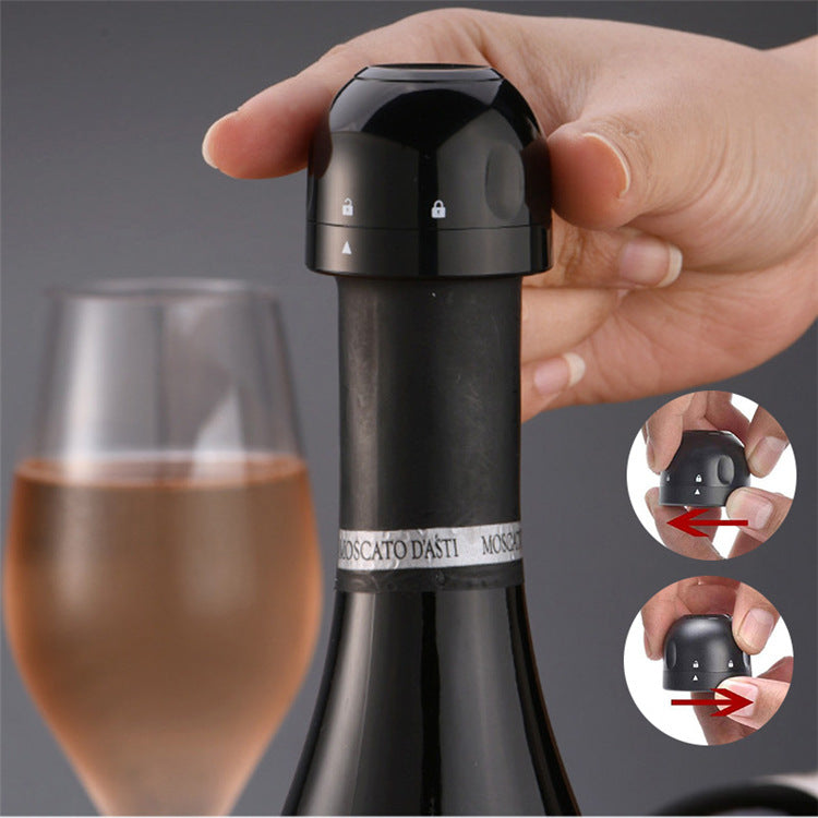 Bouchon de bouteille de vin rouge sous vide en silicone, bouchon de champagne étanche, conserve la fraîcheur, bouchon de vin, accessoires de bar