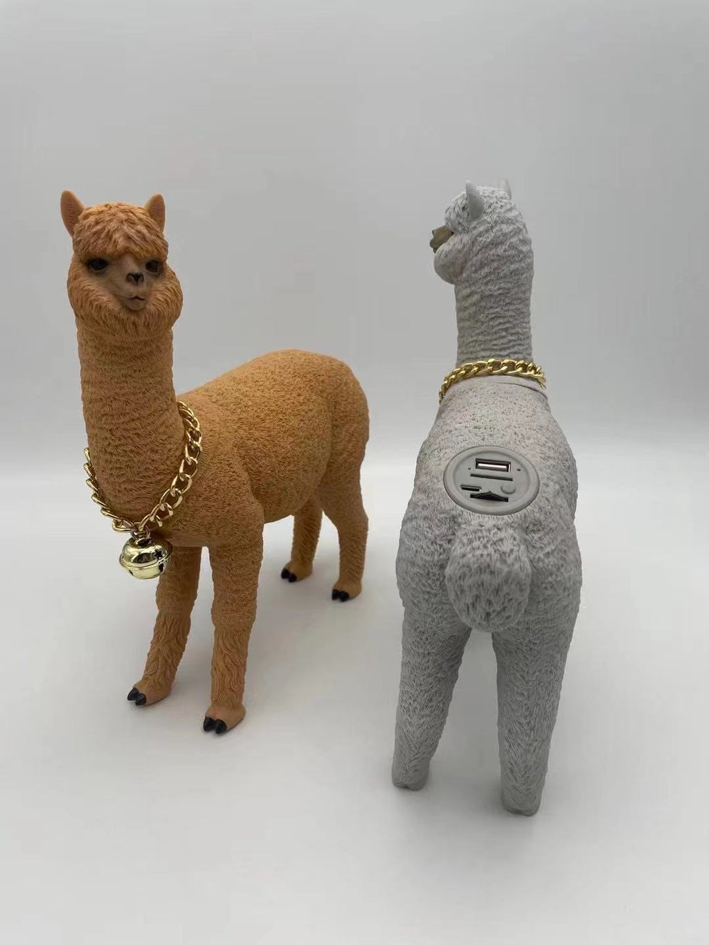 Bärbara Bluetooth-högtalare Tecknad Alpackakort FM-radio Trådlös musik Subwoofer Ljudlåda För PC Dator Ljudcenter