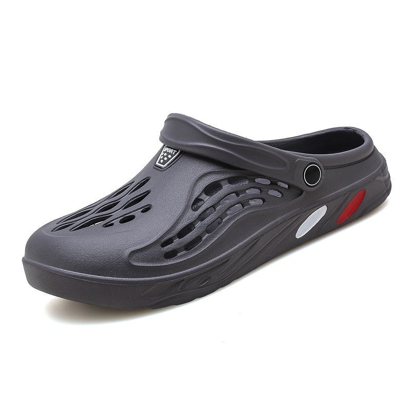 Dois Chinelo e Sandálias Masculinas Tamanho Grande Antiderrapante Moda para Uso Externo na Praia