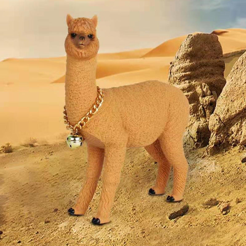 Bärbara Bluetooth-högtalare Tecknad Alpackakort FM-radio Trådlös musik Subwoofer Ljudlåda För PC Dator Ljudcenter