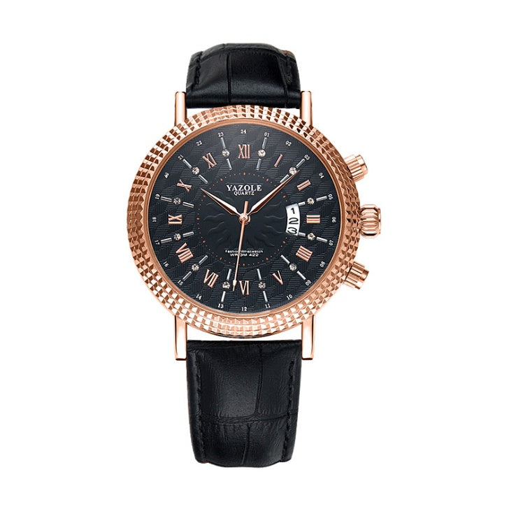 Kalenderklocka Herr Quartz – Business &amp; Casual Modeklocka