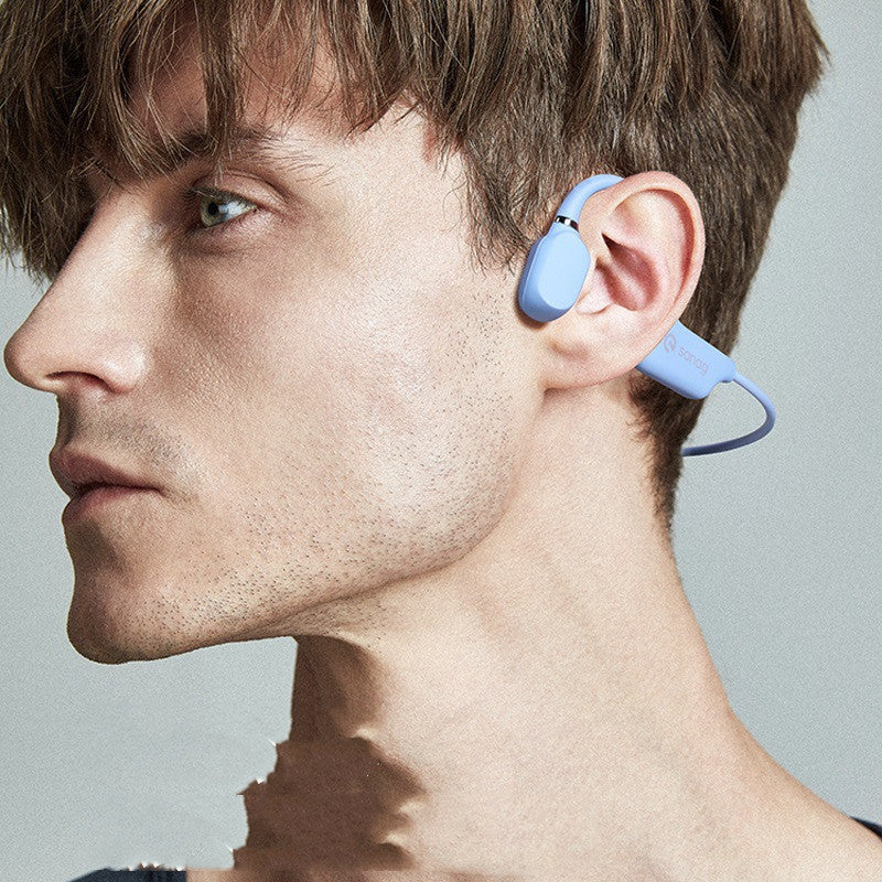 Benledningshörlurar med Bluetooth-sensor för sport och löpning, hängande hals, trådlös sensor