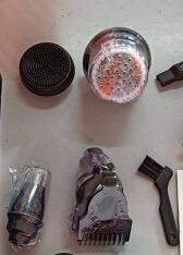 5 i 1 multifunktionell elektrisk rakapparat med 5 blad för män, rakat huvud, uppladdningsbar rakmaskin, skägg-, näs- och hårtrimmer