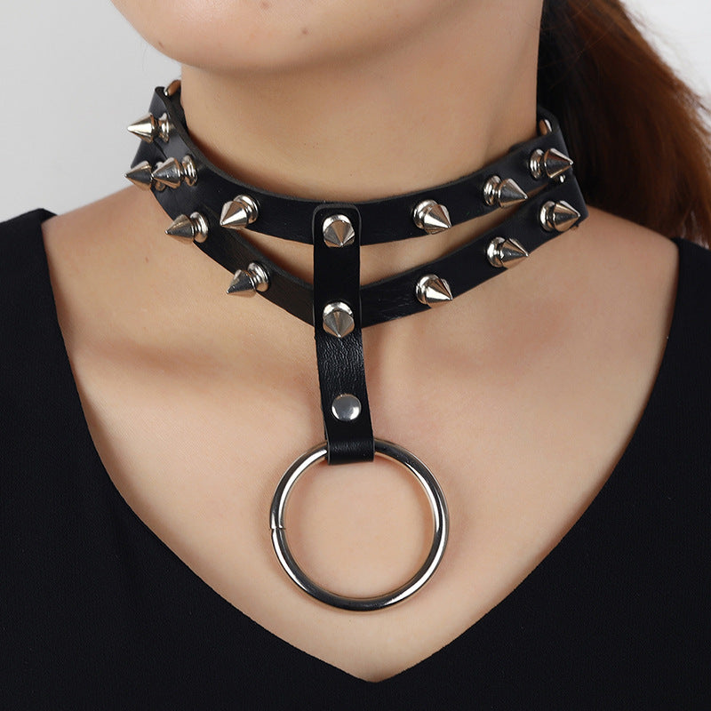 Leather Necklace Simple Women's Neck Chain