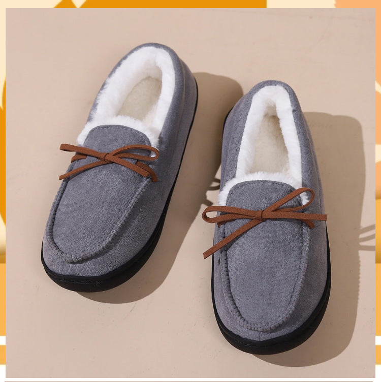 Baumwoll-Hausschuhe für Herbst und Winter, warm, bequem, Gommino