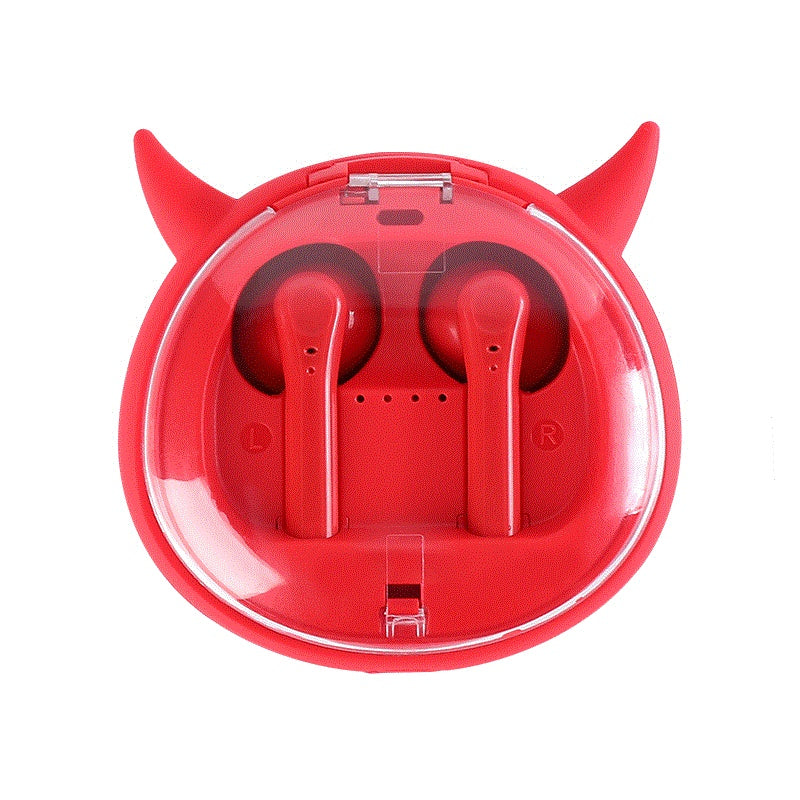 Macaron Red Tws5.0 Trådlöst Bluetooth-headset 