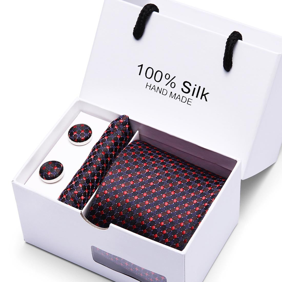 Men's gift box 5-piece suit business formal wedding tie