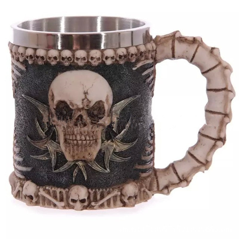 Tazas de café con calavera 3D de 400 ml