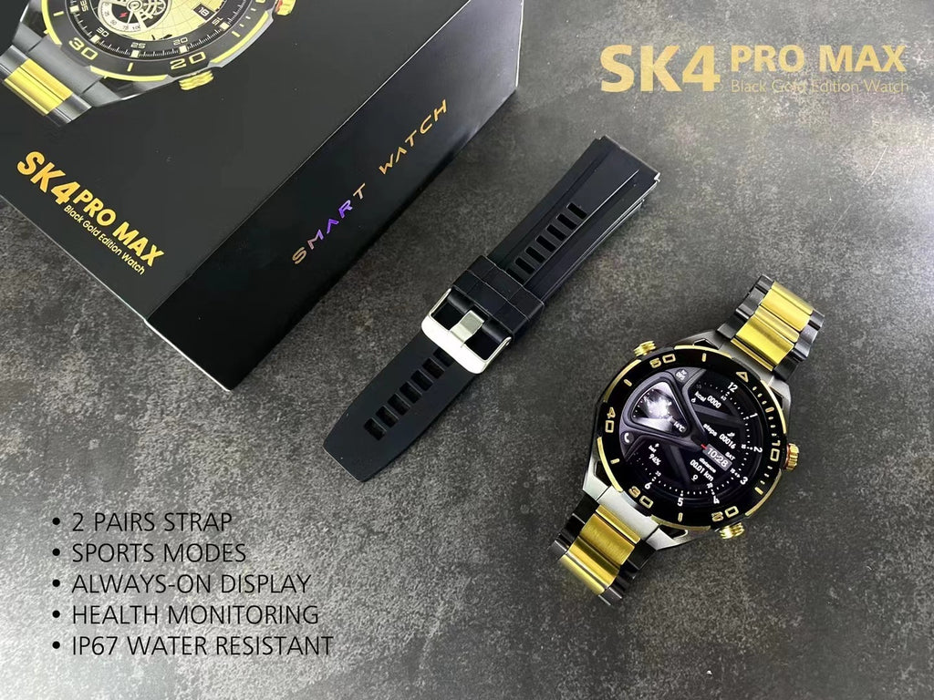 Smart sportklocka med Bluetooth-samtal och stor skärm, utformad för vuxna användare.