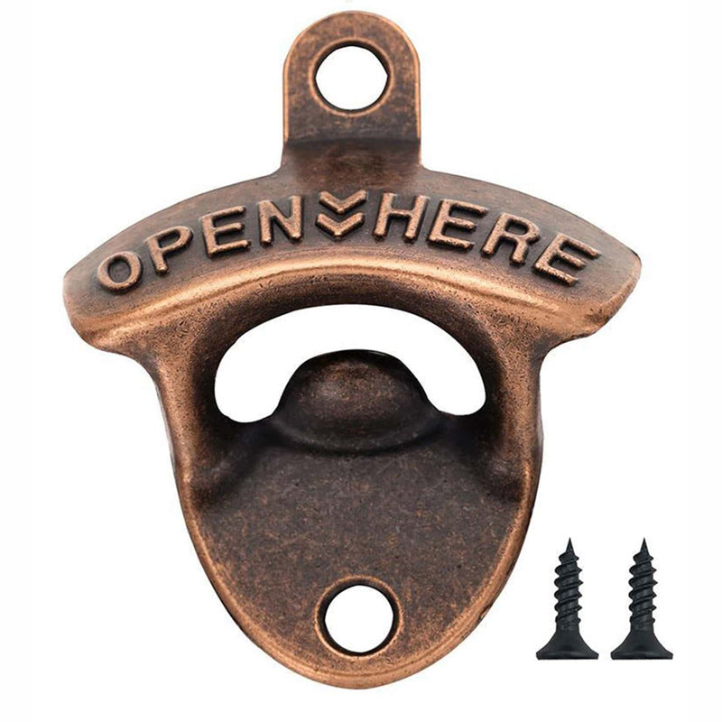 Creative Retro Wall Mounted Beer Corkscrew