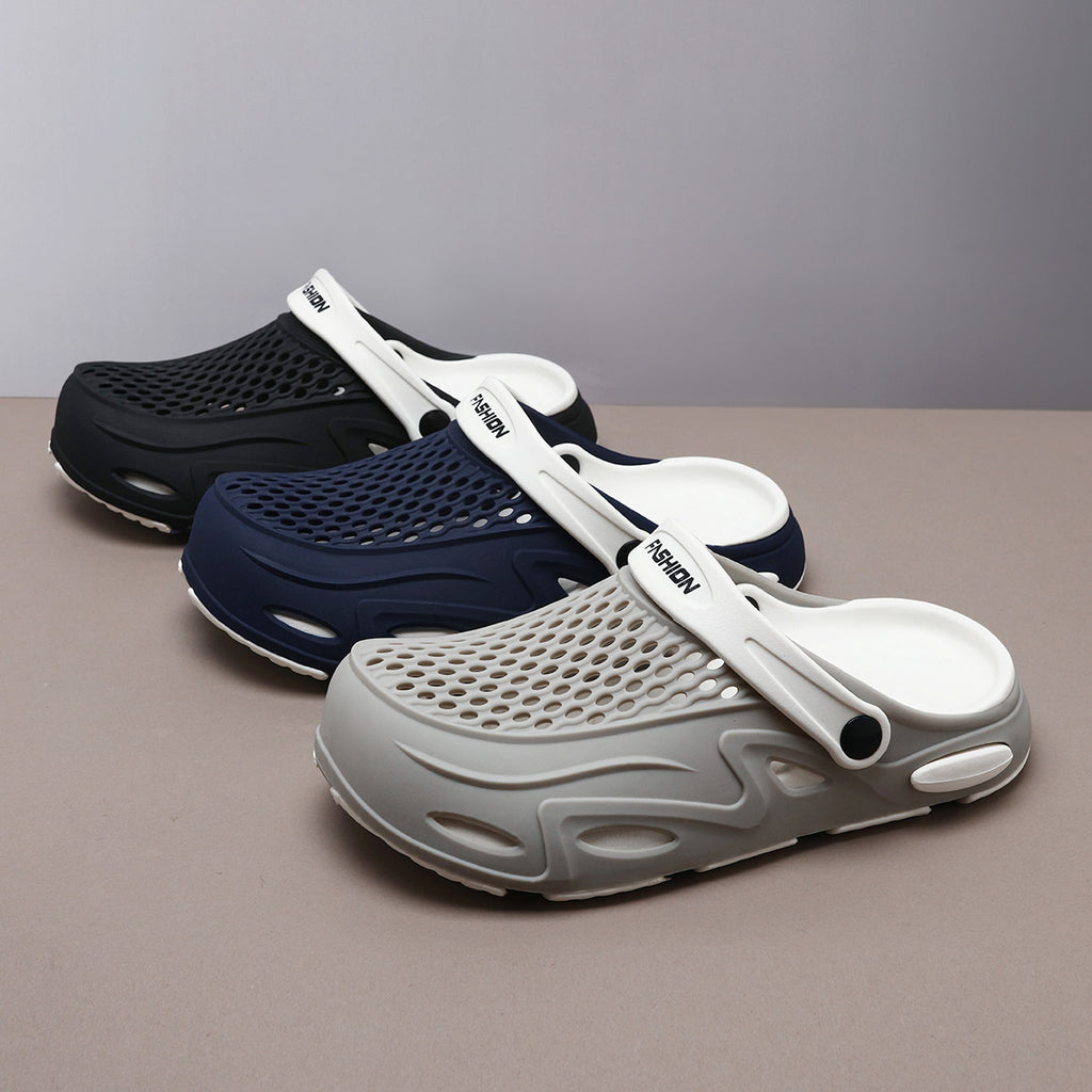Chanclas de playa transpirables, antideslizantes y de punta cerrada para hombre