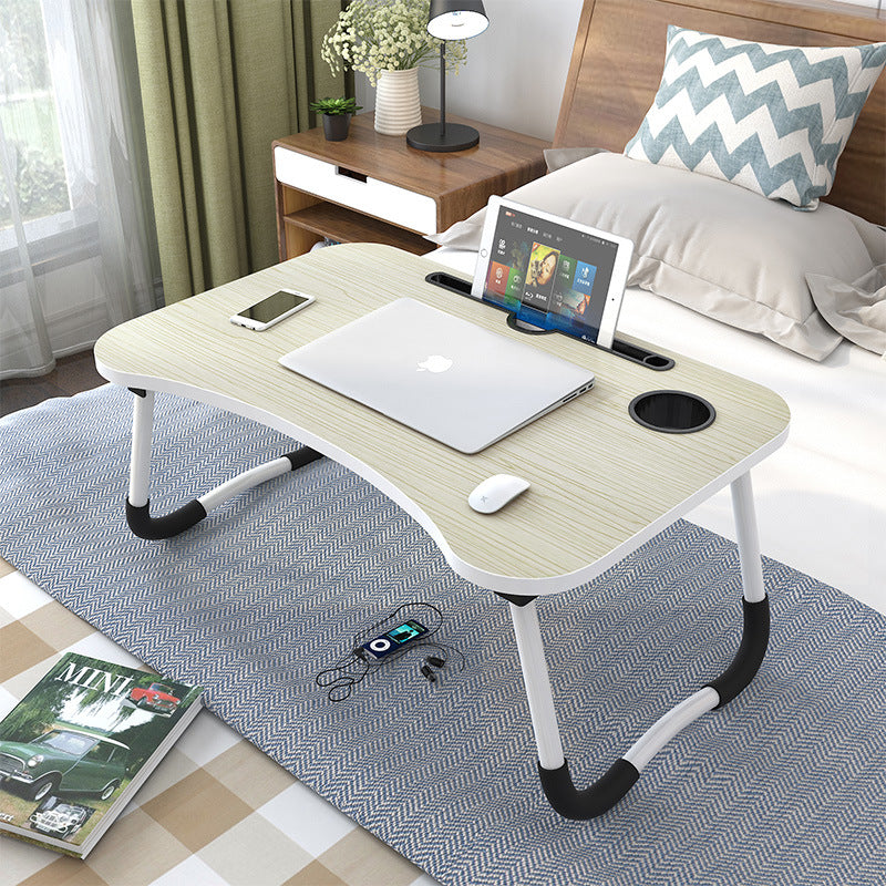 Notebook folding computer table