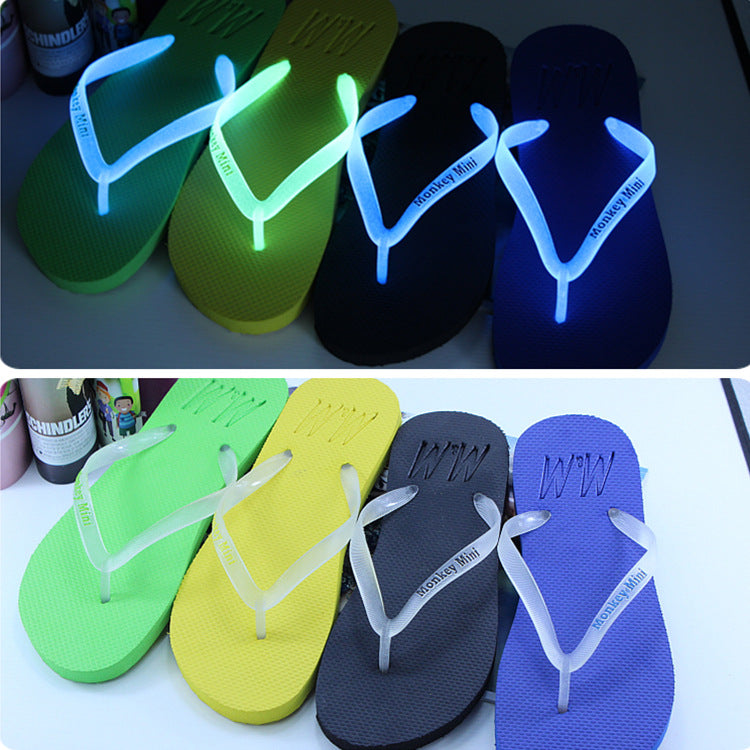 Shining slippers for lovers in summer