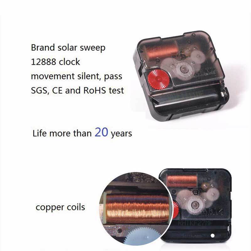 Absolut tyst kvarts vintage ros väggklocka Effiel torn heminredning modern klocka vägggåva orologi da paret