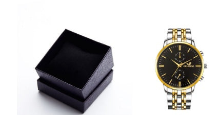 Presentförpackning för klocka och smycken – lyxig pappersbox