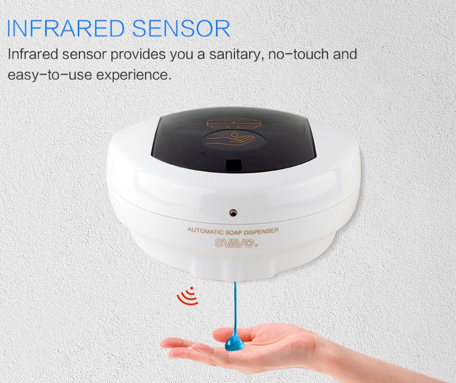 Väggmonterad automatisk tvålpump