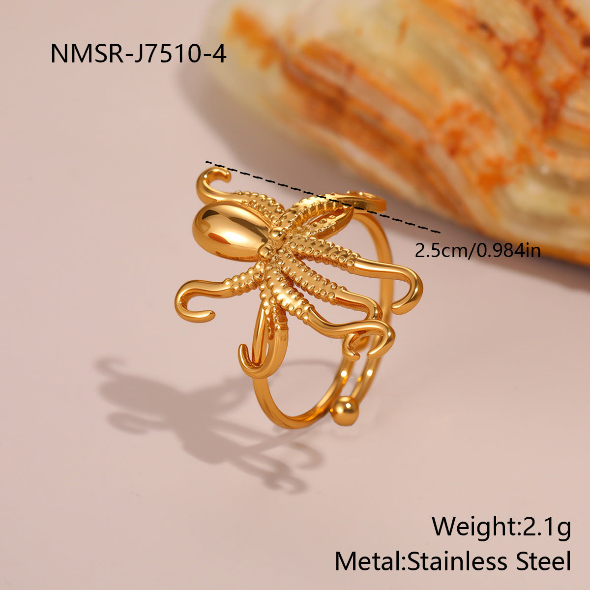 Fashion Geometry Pattern Flower Ocean Ring Open Design Bracelet