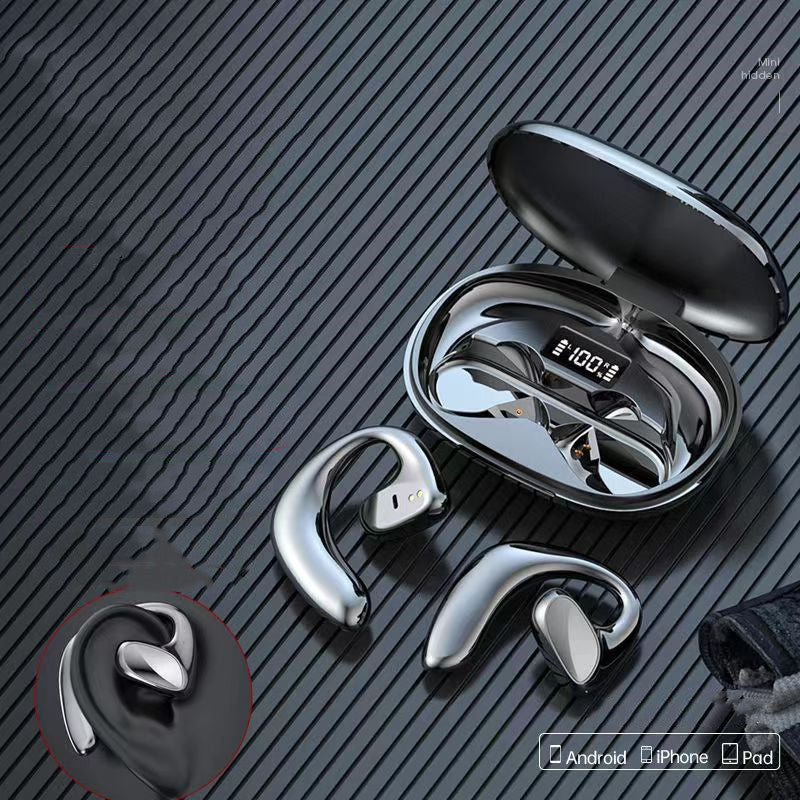 TWS Sportledningshörlurar Bluetooth-headset Extern benledningseffektdisplay