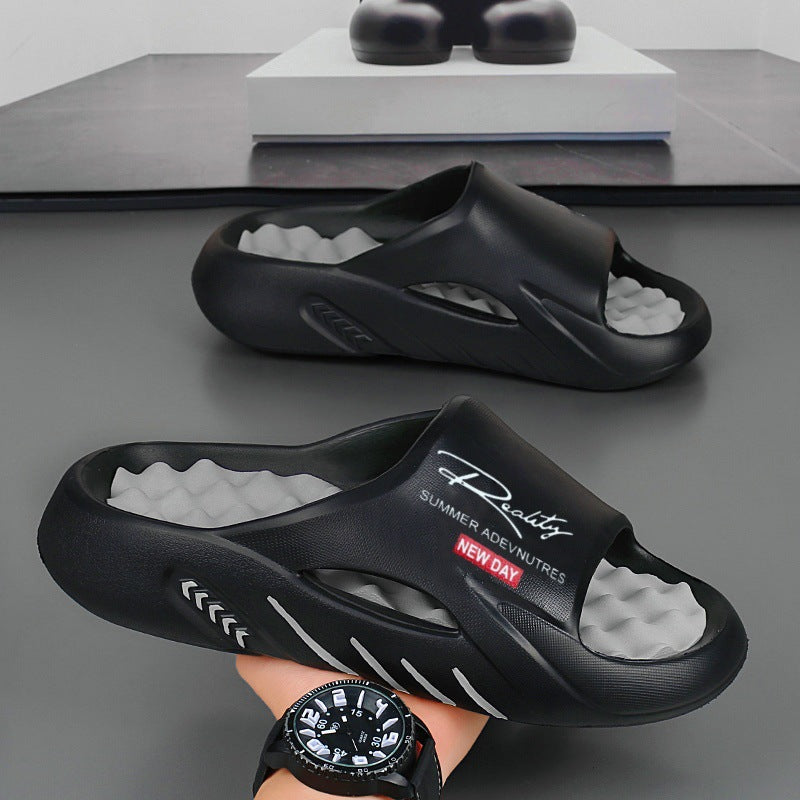 Pantuflas de masaje para pies para hombre, antideslizantes y desodorizantes
