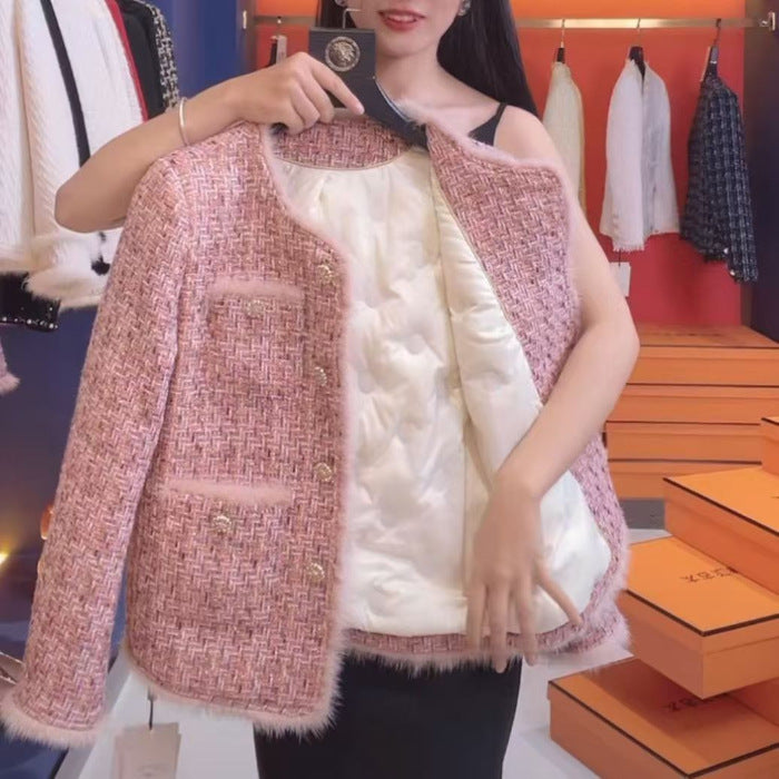 Small Fragrance Style Cotton-lined Women's Jacket