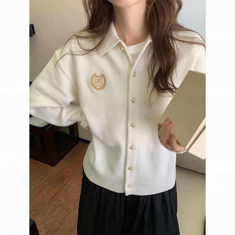 Cardigan De Cachemira Liso Para Mujer, Abrigo Holgado Con Cuello Solapa