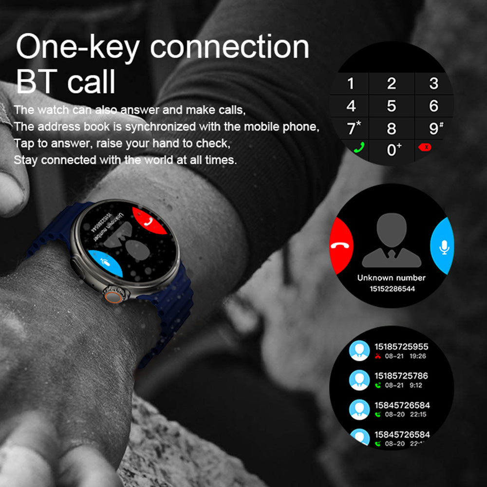 Smartklocka Jerry andra generationer med pekknappsstyrning och AMOLED-skärm.