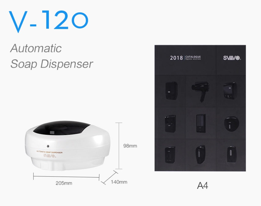 Väggmonterad automatisk tvålpump